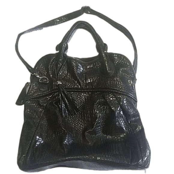 L. Credi Handbags - Large L.Credi Alligator Texture Purse Tote LCpurs2